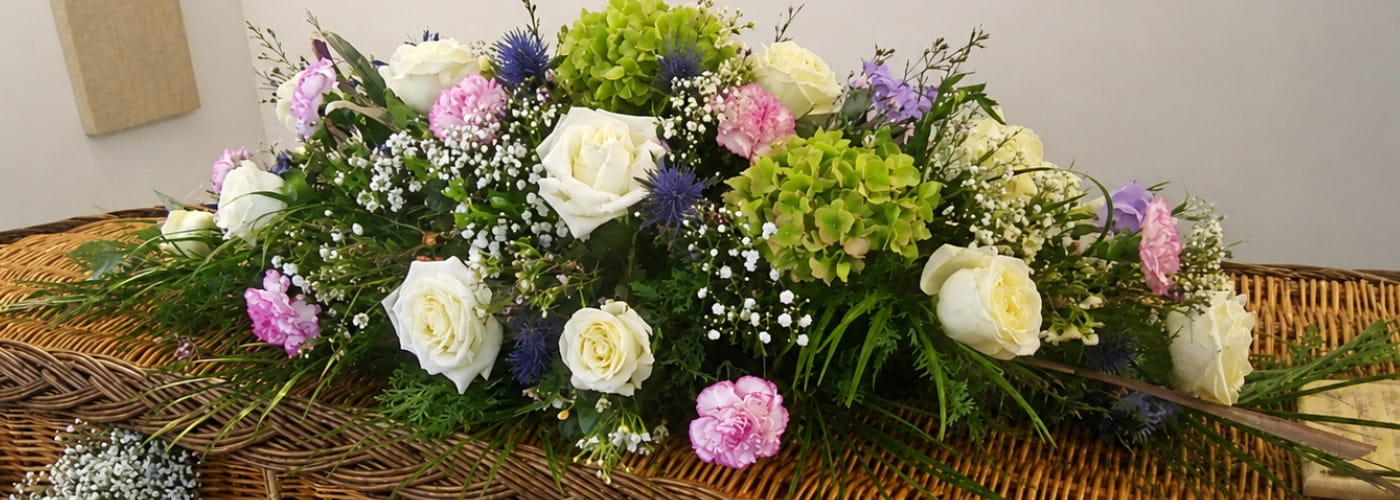 Funeral flowers from Glorious Veronicas in Newton Abbot